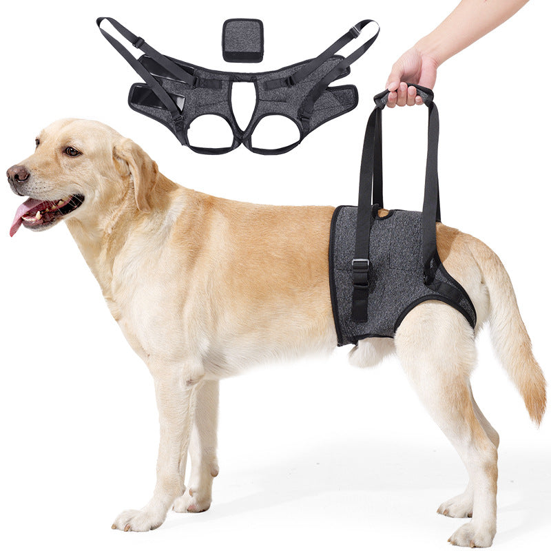 Cross-Border Hot-Selling Dog Harness for Hind Legs, Suitable for Elderly, Disabled, or Injured Dogs, Back-Mounted Traction Belt for Outdoor Use