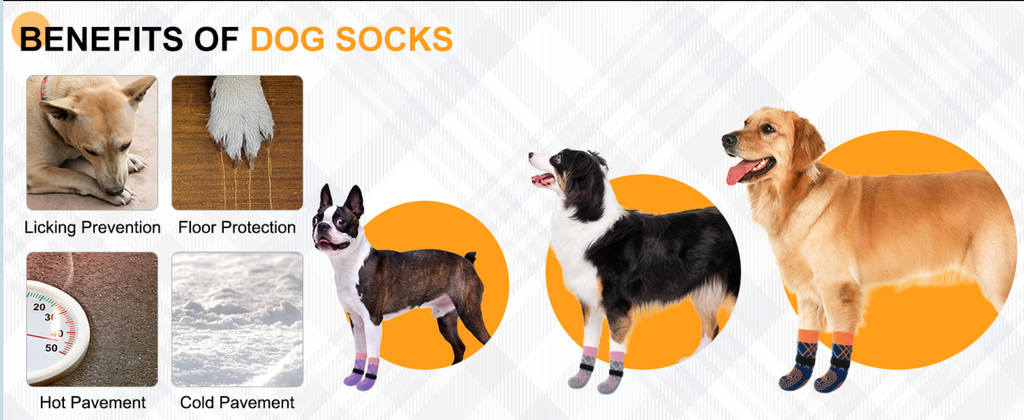 Non-Slip Double-Sided Pet Socks Indoor Protective Dog Socks
